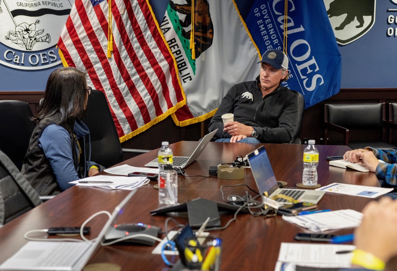 Governor Newsom Meets With Emergency Response Officials, Receives ...