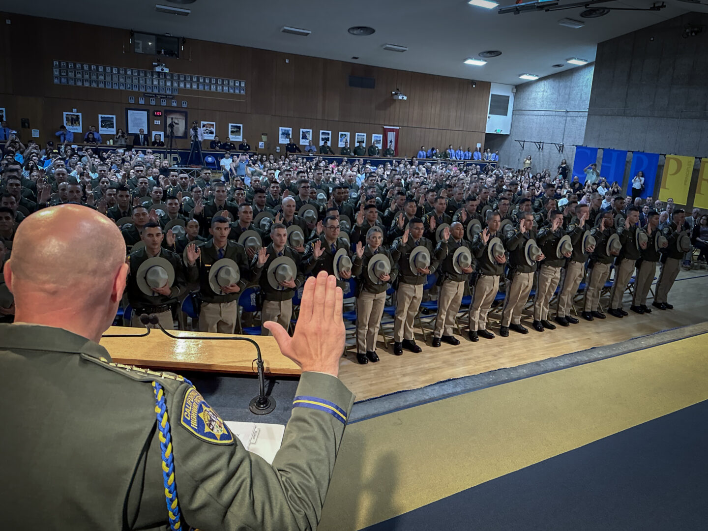 CHP cadets pledge oath.