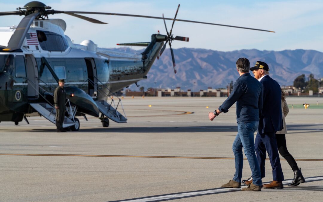 Working together for fire survivors, Governor Newsom welcomes President Trump to Los Angeles