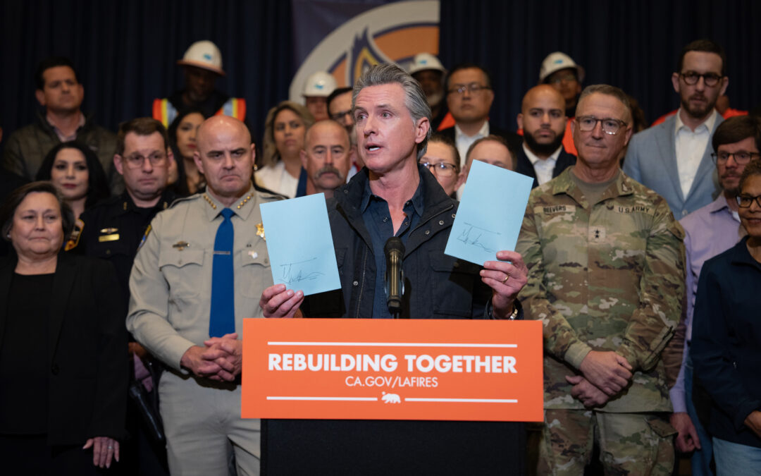 Governor Newsom signs $2.5 billion bipartisan relief package to help Los Angeles recover and rebuild faster from firestorm